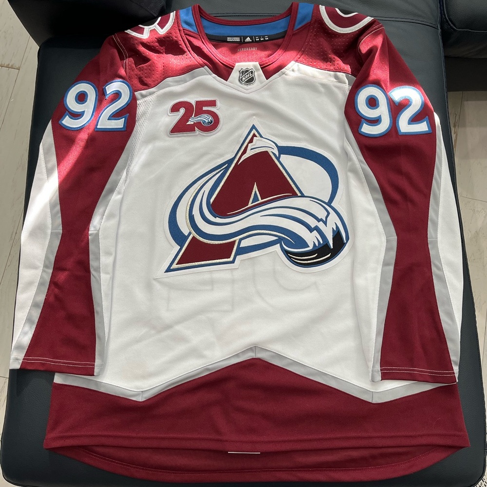 Colorado Avalanche Gabriel Landeskog #92 25 Year Anniversary Away On-Ice Jersey